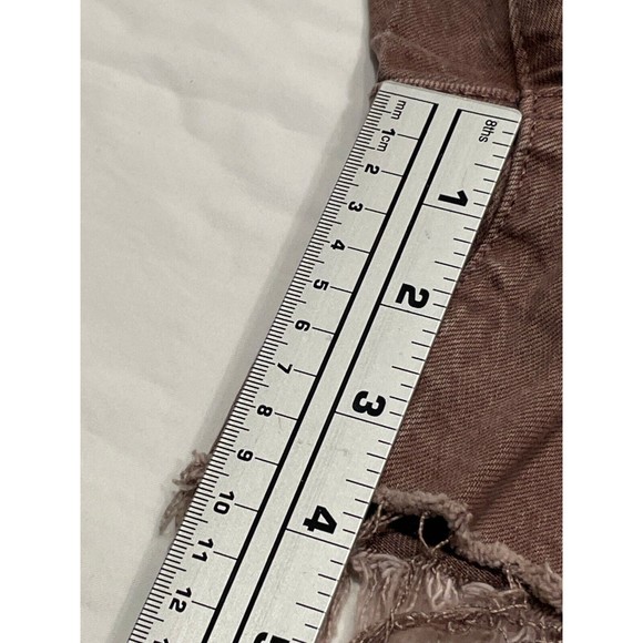 Universal Thread Vintage Midi Cut-Off Denim Jean Shorts Womens 2/26 Raw Hem - Picture 14 of 14